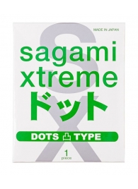 Презерватив Sagami Xtreme Type-E с точками - 1 шт. - Sagami - купить с доставкой в Одинцово