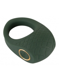 Зеленое эрекционное виброкольцо Luxurious Vibro Cock Ring - Orion - в Одинцово купить с доставкой