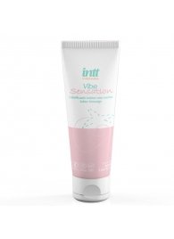 Лубрикант на водной основе Vibe Sensation с клубничным вкусом и легким вибрирующим эффектом - 50 гр. - INTT - купить с доставкой в Одинцово