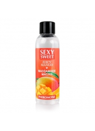 Массажное масло Sexy Sweet Juicy Mango с феромонами и ароматом манго - 75 мл. - Биоритм - купить с доставкой в Одинцово