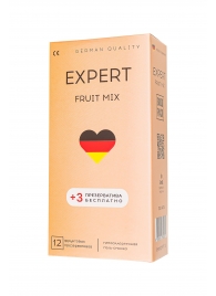 Ароматизированные презервативы EXPERT Fruit Mix - 12 шт.(+3 в подарок) - Expert - купить с доставкой в Одинцово