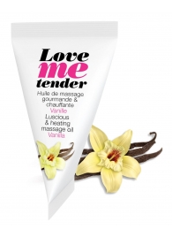 Съедобное согревающее массажное масло Love Me Tender Vanilla с ароматом ванили - 10 мл. - Love to Love - купить с доставкой в Одинцово