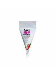 Съедобное согревающее массажное масло Love Me Tender Strawberry с ароматом клубники - 10 мл. - Love to Love - купить с доставкой в Одинцово