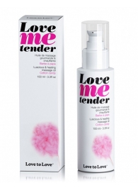 Съедобное согревающее массажное масло Love Me Tender Cotton Candy с ароматом сладкой ваты - 100 мл. - Love to Love - купить с доставкой в Одинцово