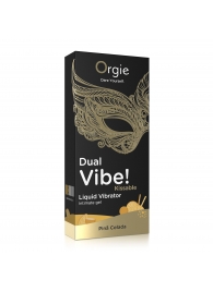 Съедобный гель Dual Vibe Pina Colada с эффектом вибрации и вкусом коктейля пина колада - 15 мл. - ORGIE - купить с доставкой в Одинцово