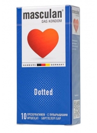 Презервативы с пупырышками Masculan Dotted - 10 шт. - Masculan - купить с доставкой в Одинцово