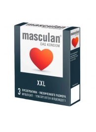 Презервативы увеличенного размера Masculan XXL - 3 шт. - Masculan - купить с доставкой в Одинцово
