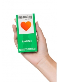 Презервативы анатомической формы Masculan Anatomic - 10 шт. - Masculan - купить с доставкой в Одинцово
