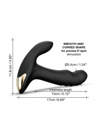 Черный вибромассажер простаты Multi P-Joy с 3 моторами - Dorcel - в Одинцово купить с доставкой