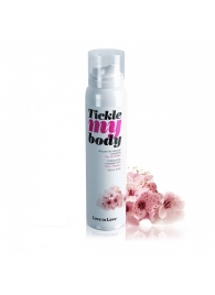 Массажная хрустящая пенка Tickle My Body Cherry Blossom с ароматом вишневого цвета - 150 мл. - Love to Love - купить с доставкой в Одинцово