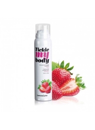 Массажная хрустящая пенка Tickle My Body Strawberry с ароматом клубники - 150 мл. - Love to Love - купить с доставкой в Одинцово