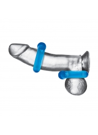 Комплект из двух колец для пениса 2-Pack Ultra-Stretch Stamina Endurance Ring - BlueLine - в Одинцово купить с доставкой