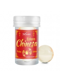 Интимный гель Chinesa Esfera с охлаждающе-пульсирующим эффектом (2 шарика по 3 гр.) - HotFlowers - купить с доставкой в Одинцово