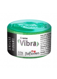 Возбуждающий крем Vibra с эффектом вибрации - 3,5 гр. - HotFlowers - купить с доставкой в Одинцово