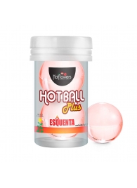 Лубрикант на масляной основе Hot Ball Plus с разогревающим эффектом (2 шарика по 3 гр.) - HotFlowers - купить с доставкой в Одинцово