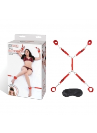 Красная фиксация на матрас Classic Bedspreader - Lux Fetish - купить с доставкой в Одинцово