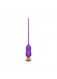 Фиолетовый тонкий стимулятор Nipple Vibrator - 23 см. - I-MOON - купить с доставкой в Одинцово