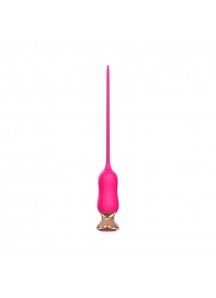 Розовый тонкий стимулятор Nipple Vibrator - 23 см. - I-MOON - купить с доставкой в Одинцово