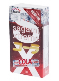 Ароматизированные презервативы Sagami Xtreme COLA - 10 шт. - Sagami - купить с доставкой в Одинцово