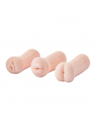 Набор из 3 мастурбаторов The Girl Next Door Tina - Dream Toys - в Одинцово купить с доставкой