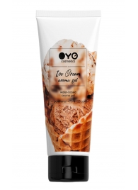 Лубрикант на водной основе OYO Aroma Gel Ice Cream с ароматом пломбира - 75 мл. - OYO - купить с доставкой в Одинцово