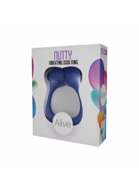 Синее эрекционное виброкольцо Nutty - Adrien Lastic - в Одинцово купить с доставкой
