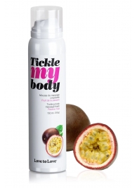 Массажная хрустящая пенка Tickle my body с ароматом маракуйи - 150 мл. - Love to Love - купить с доставкой в Одинцово