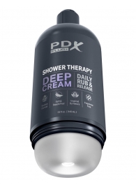Мастурбатор в бутылке Shower Therapy Deep Cream - Pipedream - в Одинцово купить с доставкой