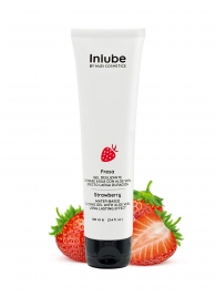 Лубрикант на водной основе Nuei Inlube с алоэ вера и ароматом клубники - 100 мл. - Nuei cosmetics - купить с доставкой в Одинцово