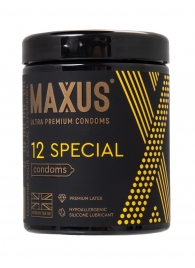 Презервативы с точками и рёбрами MAXUS Special - 12 шт. - Maxus - купить с доставкой в Одинцово