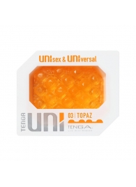 Оранжевый мастурбатор-стимулятор Tenga Uni Topaz - Tenga - в Одинцово купить с доставкой