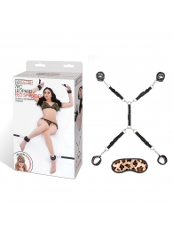 Леопардовая фиксация на матрас для рук и ног Classic Bedspreader - Lux Fetish - купить с доставкой в Одинцово