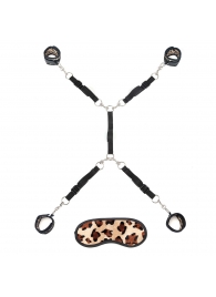 Леопардовая фиксация на матрас для рук и ног Classic Bedspreader - Lux Fetish - купить с доставкой в Одинцово