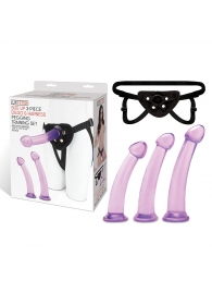 Тренировочный набор с тремя насадками Pegging Training Set - Lux Fetish - купить с доставкой в Одинцово