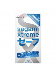 Презервативы Sagami Xtreme Ultrasafe с двойным количеством смазки - 10 шт. - Sagami - купить с доставкой в Одинцово