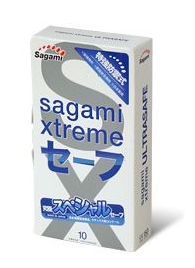 Презервативы Sagami Xtreme Ultrasafe с двойным количеством смазки - 10 шт. - Sagami - купить с доставкой в Одинцово