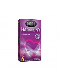 Презервативы с рёбрышками Domino Harmony - 6 шт. - Domino - купить с доставкой в Одинцово