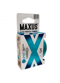 Презервативы Maxus G spot с двойной спиралью - 3 шт. - Maxus - купить с доставкой в Одинцово