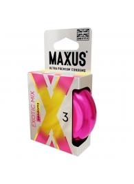 Ароматизированные презервативы Maxus Exotic Mix - 3 шт. - Maxus - купить с доставкой в Одинцово