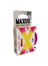 Ароматизированные презервативы Maxus Exotic Mix - 3 шт. - Maxus - купить с доставкой в Одинцово