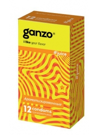 Ароматизированные презервативы Ganzo Juice - 12 шт. - Ganzo - купить с доставкой в Одинцово