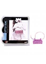 Эрекционное кольцо с вибратором LITTLE LILAC - Dream Toys - в Одинцово купить с доставкой