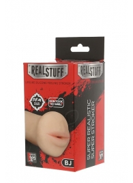 Нежный мастурбатор-ротик REALSTUFF 5INCH MASTURBATOR BJ - Dream Toys - в Одинцово купить с доставкой