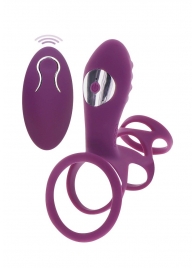 Фиолетовая эрекционная вибронасадка Halo Halo C-Ring Sleeve - Toy Joy - в Одинцово купить с доставкой