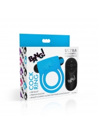 Голубое эрекционное виброкольцо 28X Remote Control Vibrating Cock Ring   Bullet - XR Brands - в Одинцово купить с доставкой