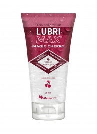 Интимный гель-смазка на водной основе Lubrimax Magic Cherry - 75 мл. - ИнтелБИО - купить с доставкой в Одинцово