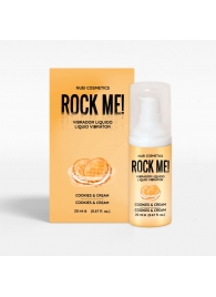 Жидкий вибратор Nuei Rock Me! с ароматом печенья и сливок - 20 мл. - Nuei cosmetics - купить с доставкой в Одинцово