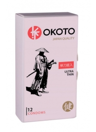 Тонкие презервативы OKOTO Ultra Thin - 12 шт. - Sitabella - купить с доставкой в Одинцово
