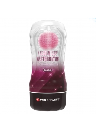 Прозрачный текстурированный мастурбатор Vacuum Cup Masturbator Black Hole - Baile - в Одинцово купить с доставкой