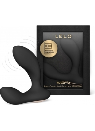 Черный вибростимулятор простаты Hugo 2 - Lelo - в Одинцово купить с доставкой